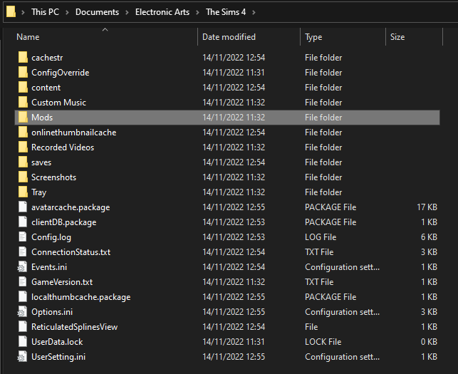 Placing Mods in the Correct Folder